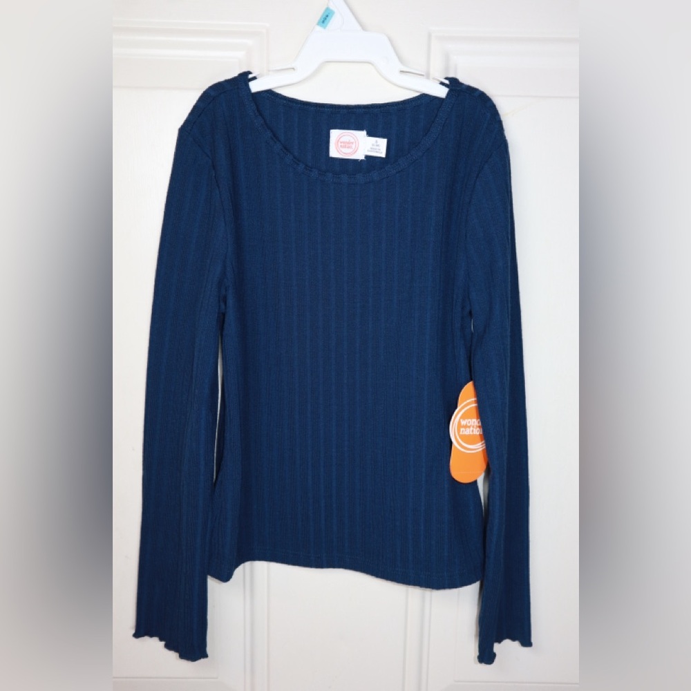 NWT: Wonder Nation Little Girls Ribbed Shirt SIZE SMALL (6)